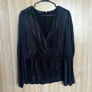Alfani wrap blouse XL